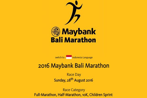 Dian Sastro dan Ribuan Pelari Meriahkan Maybank Bali Marathon 2016