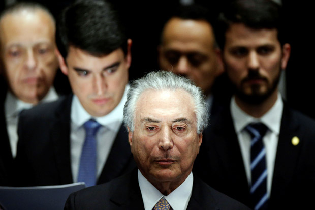 Michel Temer Dilantik Jadi Presiden Brazil yang Baru