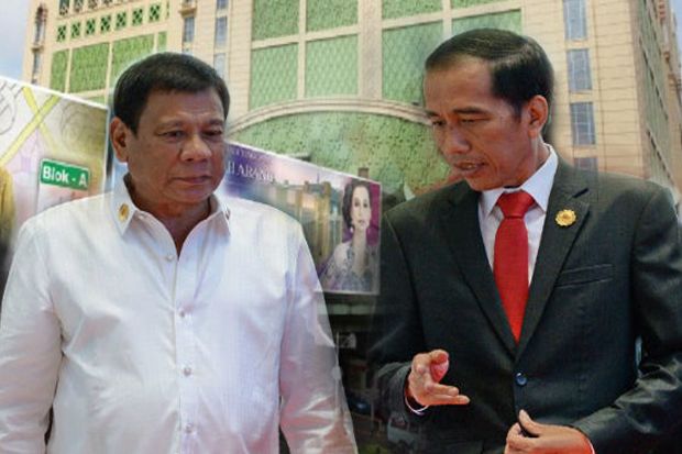 Jokowi dan Duterte Blusukan ke Tanah Abang