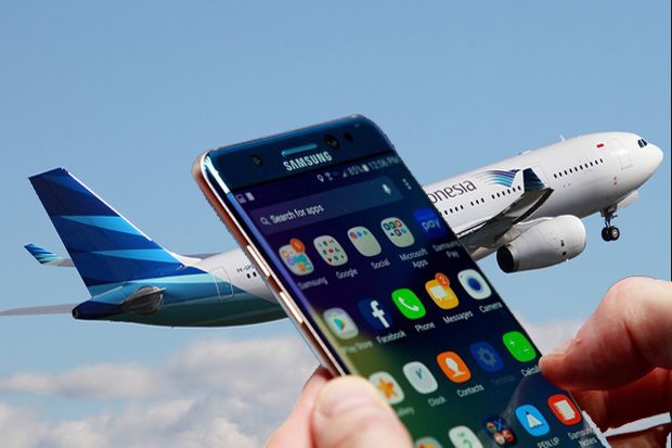 Garuda Larang Penumpang Aktifkan Samsung Galaxy Note 7