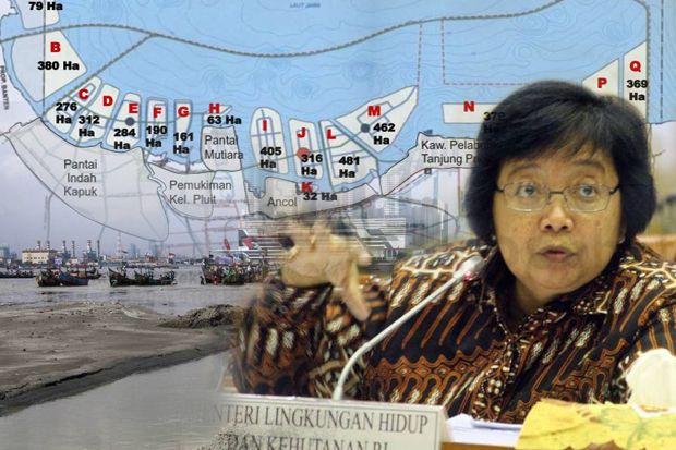 Menteri Siti Belum Beri Lampu Hijau Kelanjutan Reklamasi Pulau G