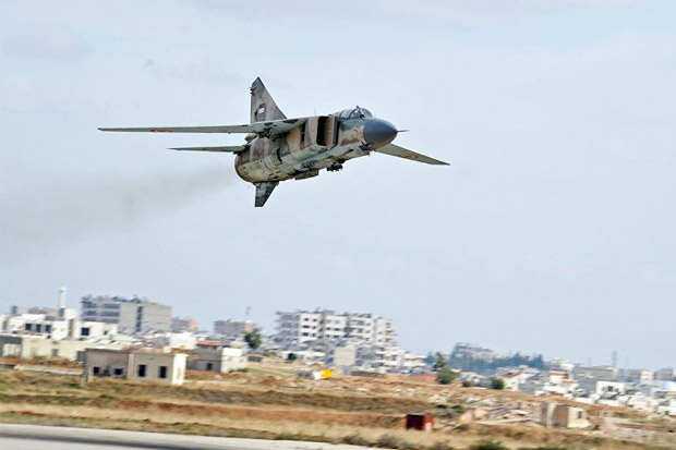 Pesawat Perang Suriah Ditembak Jatuh, Pilot Tewas
