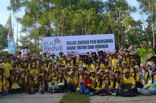 PLN Gandeng KBM dan PKPU Ajak 130 Anak Yatim Mempelajari Energi
