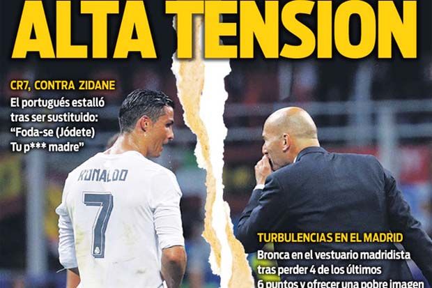 Habis Bilang Ibunya Seorang Pelacur, Ronaldo vs Zidane Adu Mulut