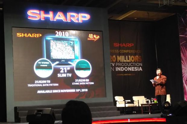 Produksi TV Sharp di Indonesia Tembus 20 Juta Unit