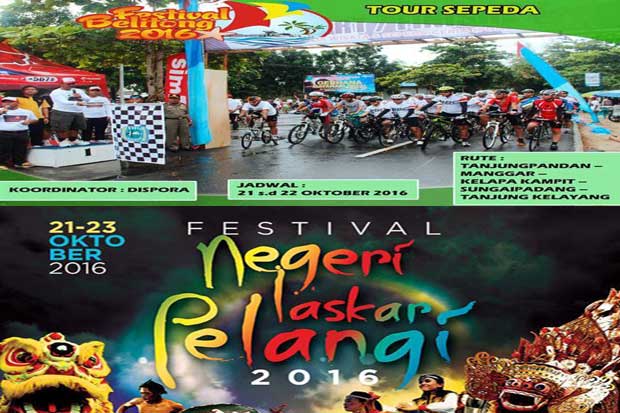 Dua Festival Ramaikan Destinasi Laskar Pelangi Belitung