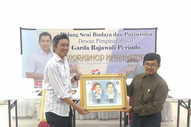 Garda Rajawali Perindo Gelar Workshop Karikatur