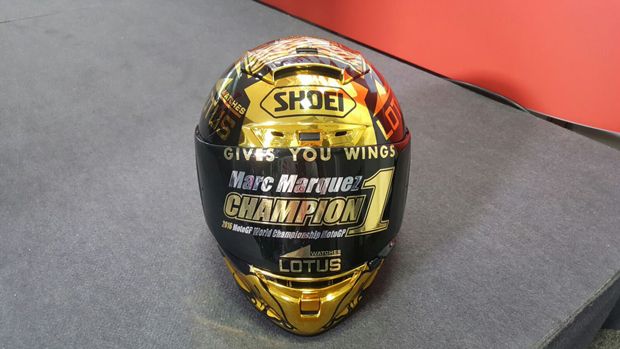 Penampakan Helmet Juara Dunia Marc Marquez