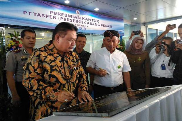Taspen Dukung Pembayaran Dana Pensiun Rp103,76 Miliar di Kota Bekasi