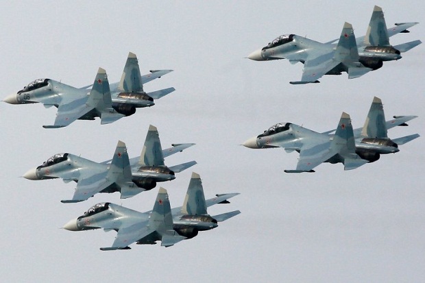 Manuver Akbar, Rusia dan Pecahan Soviet Kerahkan 100 Jet Tempur