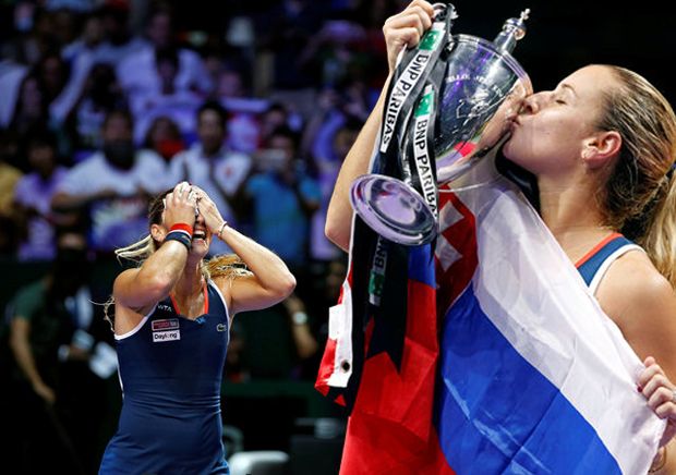 Dominika Cibulkova Raih Trofi Final WTA Usai Kalahkan Kerber