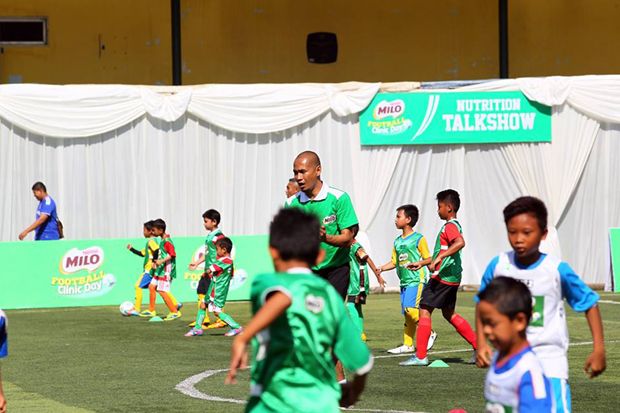 Caketum PSSI Ikut Meriahkan Acara MILO Football Clinic Day