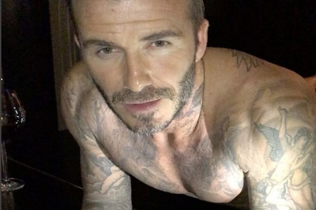 David Beckham Bikin Tato Bertuliskan I Love You