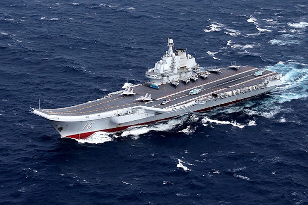 Kapal Induk China Tes Senjata di Laut China Selatan