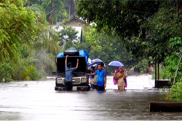 Banjir di Aceh Barat Meluas Warga Belum Tersentuh Bantuan