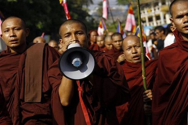 Kelompok Garis Keras Buddha Bubarkan Maulid Nabi SAW di Myanmar