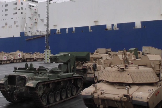 Cegah Agresi Rusia, Total Ratusan Tank AS Tiba di Jerman