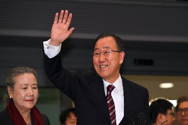 Ban Ki-moon Kembali ke Korsel