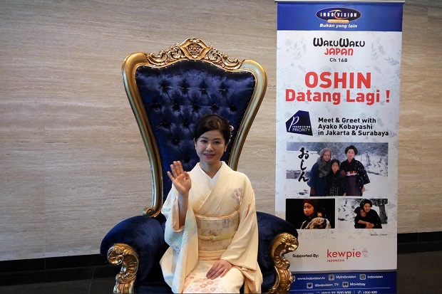 Ayako Kobayashi, Pemeran Oshin Sapa Fans Indonesia