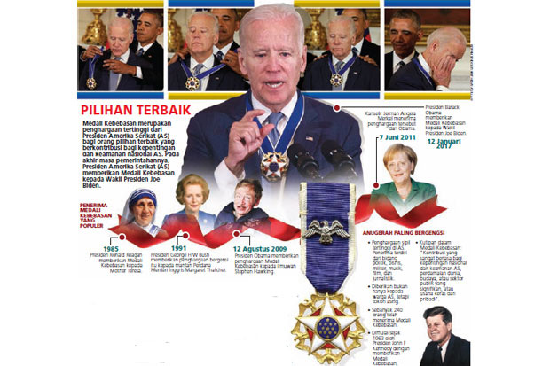 Kejutan, Biden Terima Medali Tertinggi