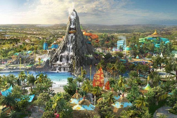 Wow, Water Park Orlando Hadirkan Gunung Krakatau