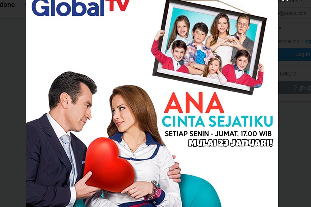 Asyik, GlobalTV Tayangkan Telonovela Ana Cinta Sejatiku