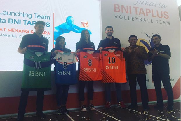 Sambut Proliga 2017, Jakarta BNI Taplus Kenalkan Tim Putra dan Putri