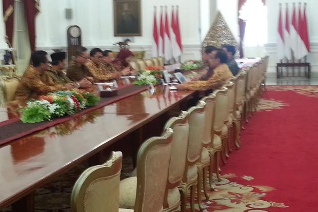 Jokowi Terima Kunjungan Pimpinan MPR