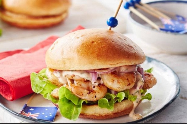 Burger Udang Mayones, Sajian Lezat untuk Pecinta Seafood