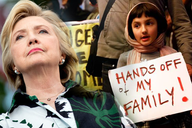 Hillary Dukung Demo Tolak Kebijakan Larangan Muslim Masuk AS