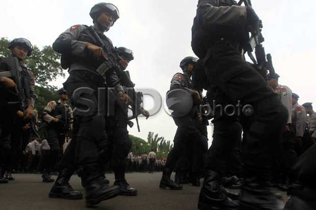 Ratusan Personel Brimob Polda Jatim Akan Dikerahkan ke Jakarta