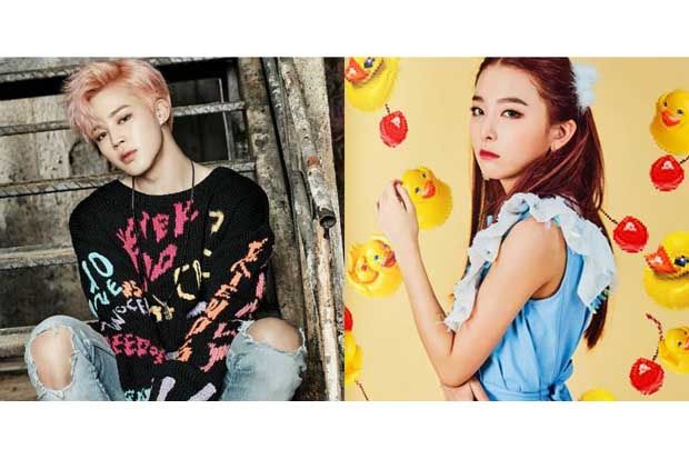Seulgi Red Velvet dan Jimin BTS Tertangkap Pakai Cincin Couple