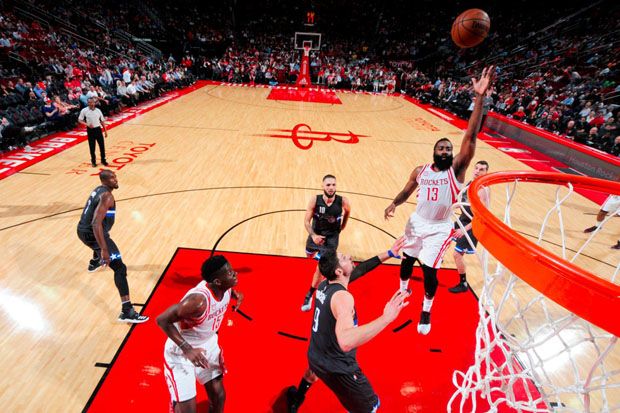 James Harden Kunci Kemenangan Houston Rockets atas Orlando Magic