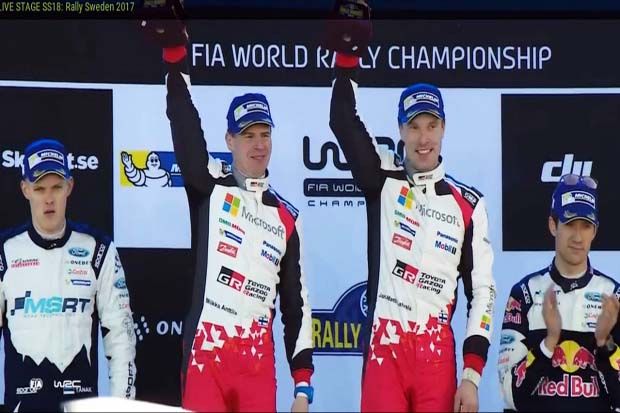 Di Atas Salju Swedia, Latvala Bawa Toyota Menang Lagi di WRC