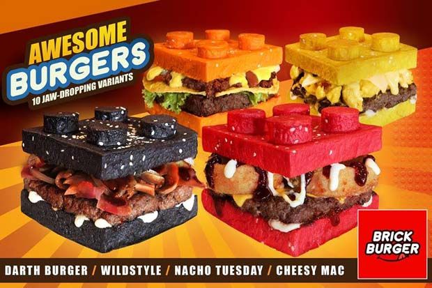 Menyantap Burger Berbentuk Mainan di Brick Burger Filipina