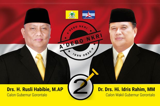 Rayakan Kemenangan, Rusli Habibie dan Ribuan Pendukung Keliling Gorontalo