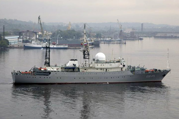 Pentagon Terus Pantau Kapal Mata-mata Rusia