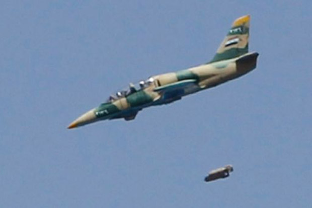 Jet Tempur Suriah Bombardir Wilayah Pejuang di Homs