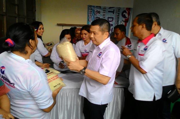 Pasar Murah Ramaikan Peresmian Sekretariat DPD Perindo Banjar