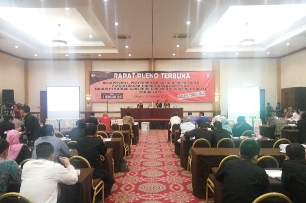 KPU Banten Gelar Rapat Pleno Rekapitulasi Suara Pilkada