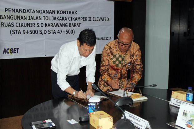 Waskita-Acset Menangkan Kontrak Jalan Tol Jakarta Cikampek II