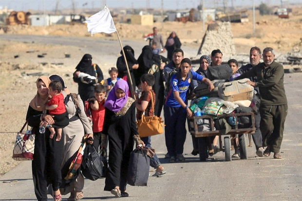 Hampir 60 Ribu Warga Irak Melarikan Diri dari Mosul