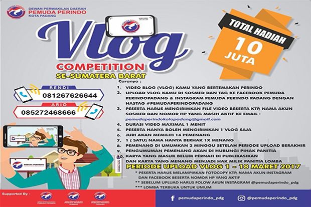 Tarik Minat Generasi Muda, Pemuda Perindo Padang Gelar Kompetisi Vlog