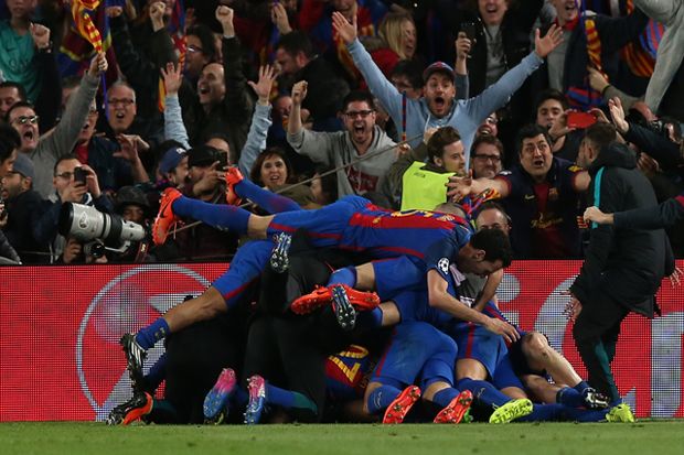 Liga Champions: Catat Comeback Bersejarah, Barcelona Ukir Sejumlah Rekor