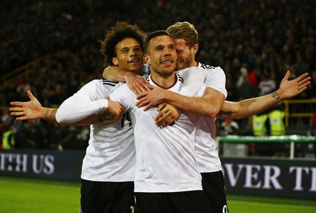 Gol ke Gawang Inggris Tandai Akhir Karier Podolski di Timnas Jerman