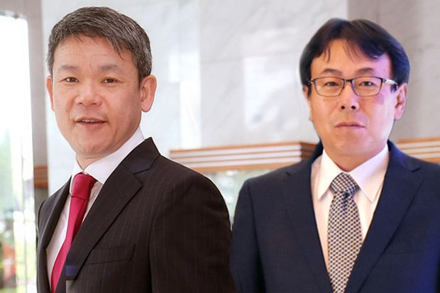Mitsubishi Optimistis Duet Kyoya Kondo dan Atsushi Kurita