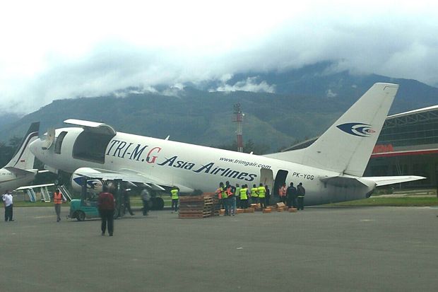 Minyak Tumpah, Pesawat Ini Mengalami Insiden di Bandara Wamena