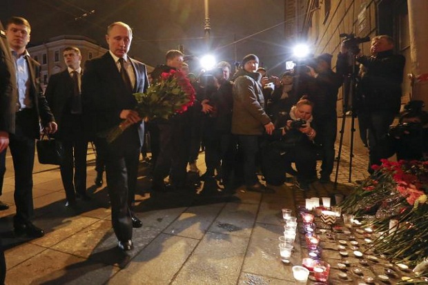 Membunuh 11 Orang, PM Rusia: Bom di St Petersburg Serangan Teroris