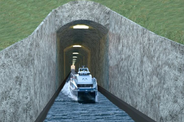 Norwegia Bikin Terowongan Kapal Pertama di Dunia