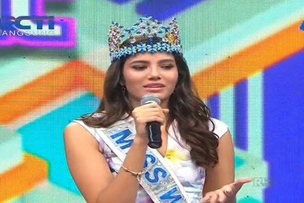 Tampil di Dahsyat, Miss World 2016 Stephanie Del Valle Nyanyi